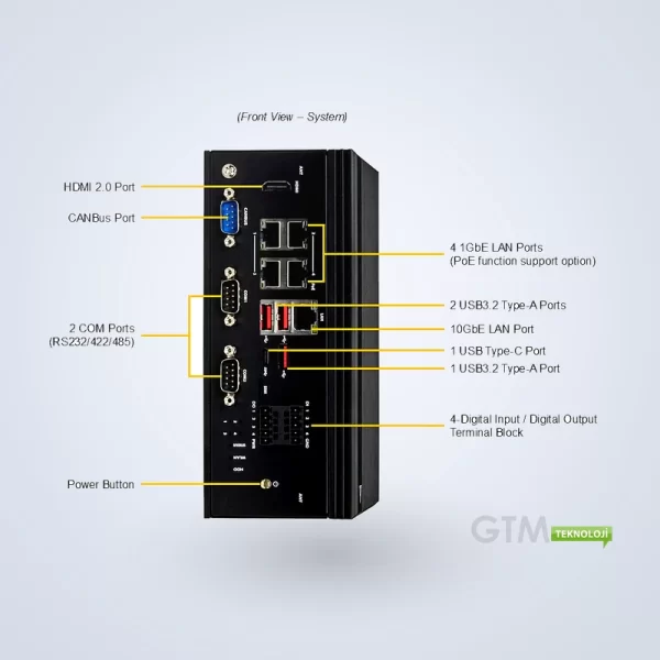 Supermicro IoT SuperServer Nvidia Jetson Orin NX Module ARS-E103-JONX-H2-01-G2 - Hazır Konfigurasyon - Görsel 4