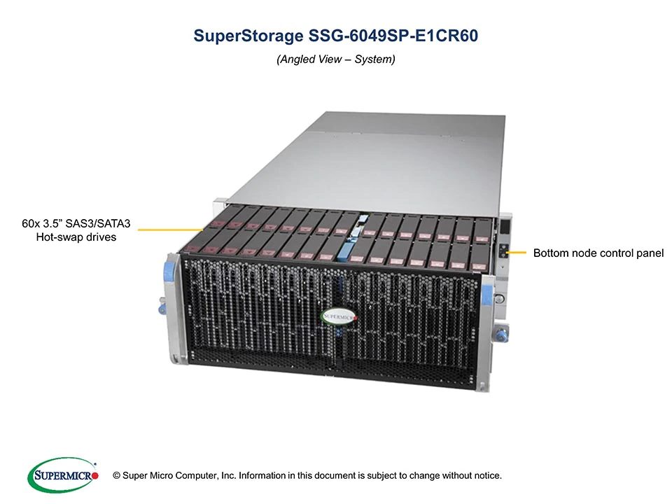 SuperStorage 6049SP-E1CR60 Storage (EOL) - Görsel 2