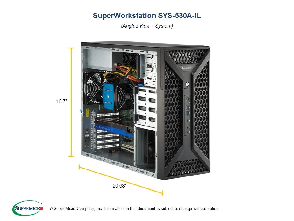 Super Workstation SYS-530A-IL Workstation - Görsel 2