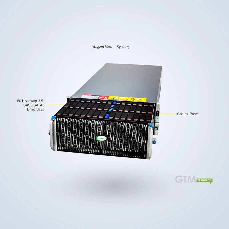 SSG-542B-E1CR60-01-G2 | 4U 60 Bay Storage Server | Gold Serisi Hızlı Teslimat - Görsel 3