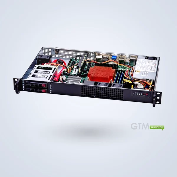 Supermicro SYS-111AD-HN2 1U ultra kısa derinlikli düşük gürültülü gömülü sistem