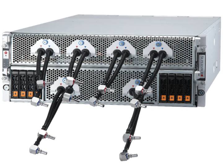 Supermicro AS-4125GS-TNHR2-LCC 4U sıvı soğutmalı 8 GPU NVIDIA HGX sunucu