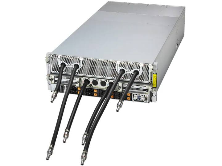 Supermicro AS-4126GS-NBR-LCC | 4U Sıvı Soğutmalı AMD EPYC + NVIDIA HGX B200 8-GPU Sunucu