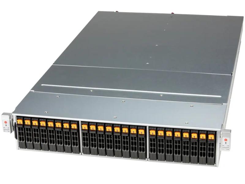 SSG-221E-DN2R24R — Supermicro all-flash NVMe depolama sunucusu