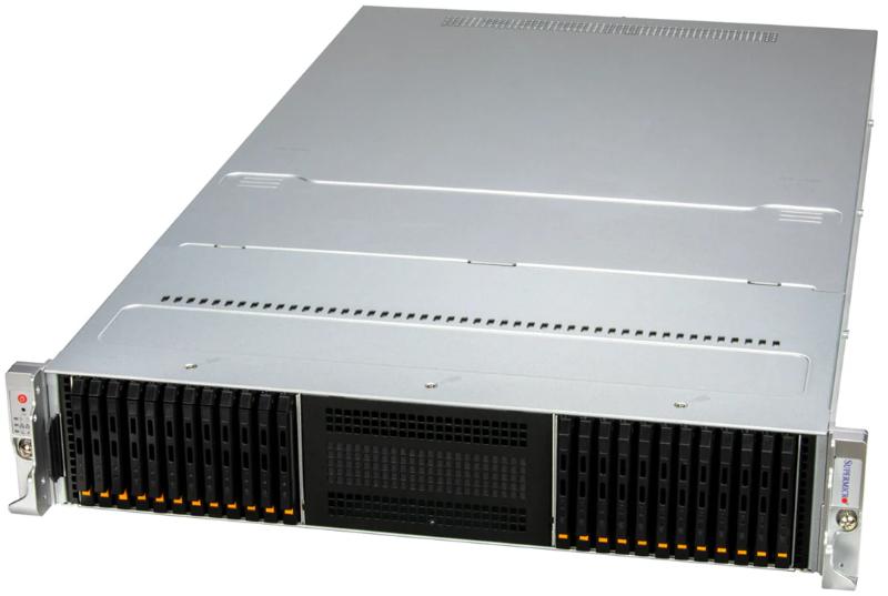 SSG-221E-NE324R — Supermicro all-flash NVMe depolama sunucusu