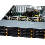 Supermicro SSG-522B-ACR12H — 2U önden yüklemeli depolama sunucusu, 14 sürücü yuvası