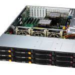 Supermicro SSG-621E-ACR12L — 2U önden yüklemeli depolama sunucusu, 14 sürücü yuvası