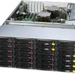 Supermicro SSG-641E-E1CR36H — 4U önden yüklemeli / arkadan yüklemeli depolama sunucusu, 38 sürücü yuvası
