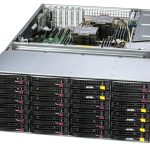 Supermicro SSG-641E-E1CR36L — 4U önden yüklemeli / arkadan yüklemeli depolama sunucusu, 38 sürücü yuvası
