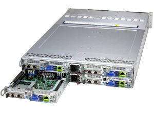 Supermicro SYS-222BT-HNC9R — 2U BigTwin® çok düğümlü sunucu, 4 düğüm