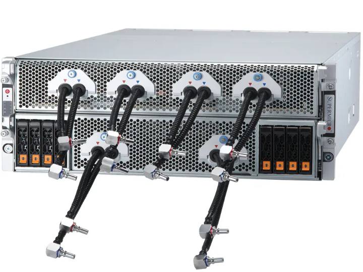 Supermicro SYS-421GE-TNHR2-LCC | 4U Sıvı Soğutmalı NVIDIA HGX H100/H200 8-GPU Sunucu