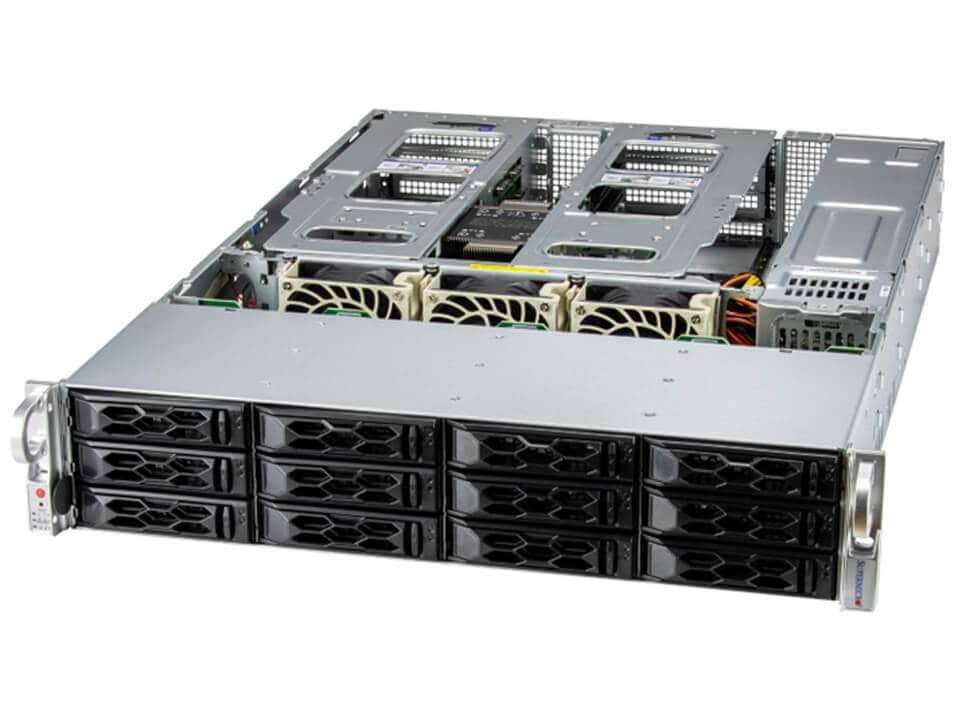Supermicro SYS-521C-NR — 2U UP tek işlemcili sunucu