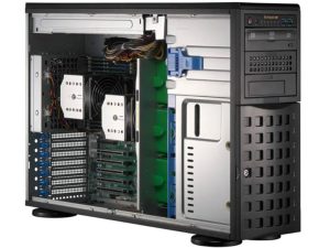 Supermicro SYS-741A-T | 4U/Tower Çift İşlemcili Workstation (RTX PRO 6000 Destekli)