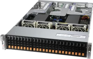 Supermicro AS-2124US-TNRP 2U Ultra AMD Sunucu – 24x Hot-Swap NVMe Sürücü