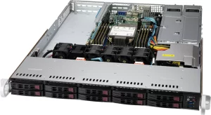 Supermicro SYS-110P-WTR 1U Intel Sunucu – 10x Hot-Swap Sürücü