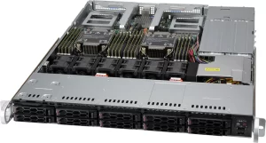 Supermicro SYS-120C-TN10R 1U CloudDC Sunucu – 10x Hot-Swap NVMe/SAS/SATA