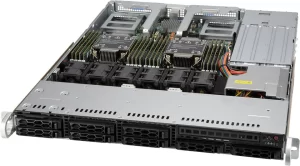 Supermicro SYS-120C-TR 1U CloudDC Sunucu – 8x 2.5" Hot-Swap Sürücü