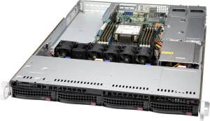 Supermicro SYS-510P-WTR | 1U WIO Intel Sunucu – 4x Hot-Swap Sürücü