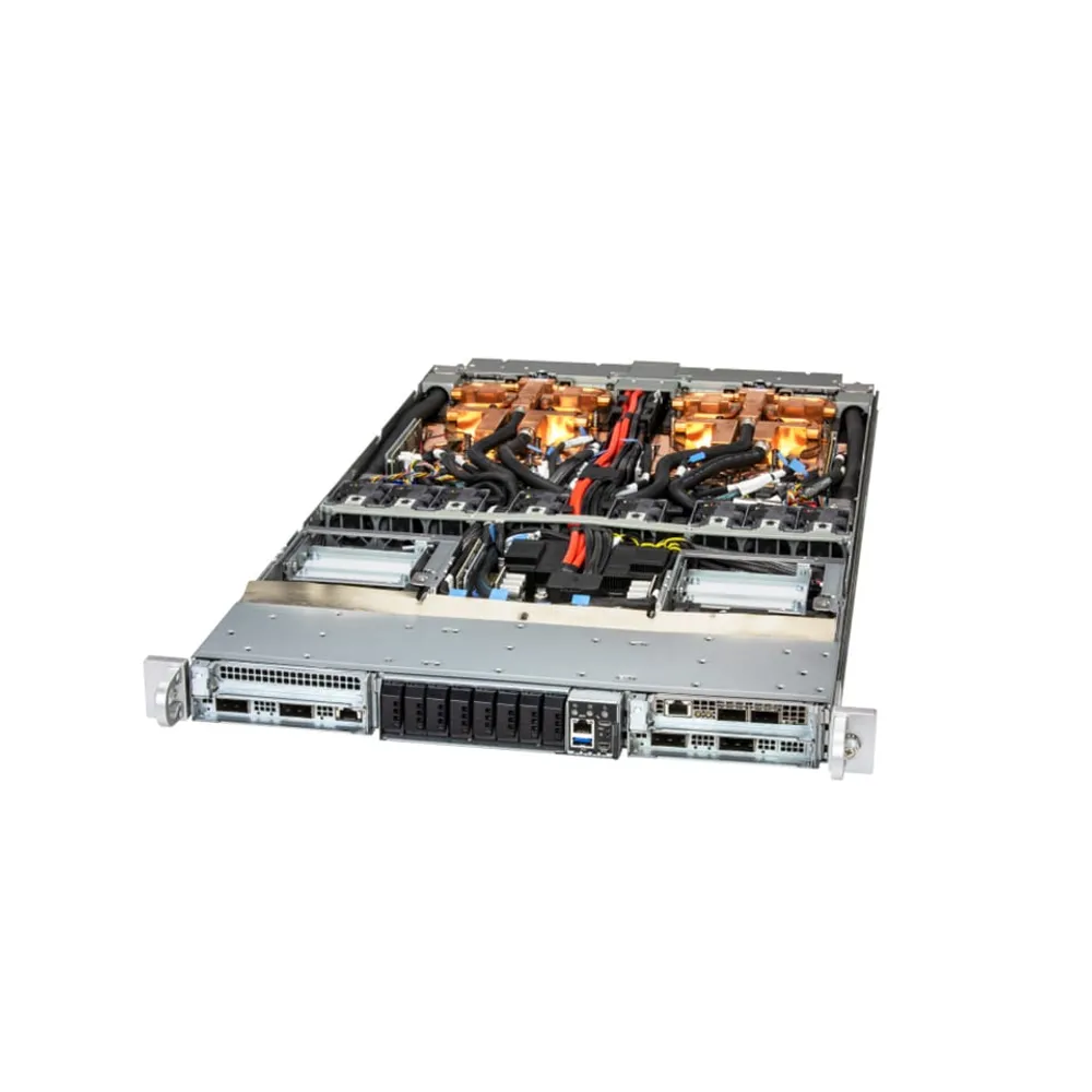 Supermicro ARS-121GL-NB2B-LCC | 1U Sıvı Soğutmalı NVIDIA GB200 NVL4 GPU Sunucu