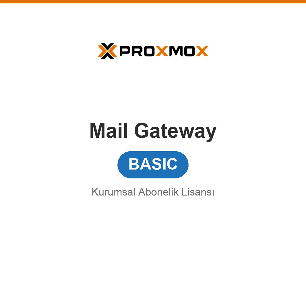 Proxmox Mail Gateway (PMG) — Basic Abonelik | host başına / yıl