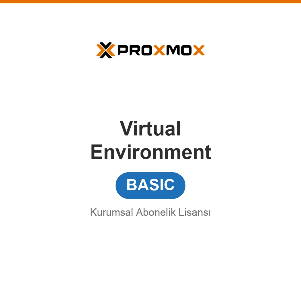 Proxmox Virtual Environment (VE) — Basic Abonelik | CPU soketi başına / yıl