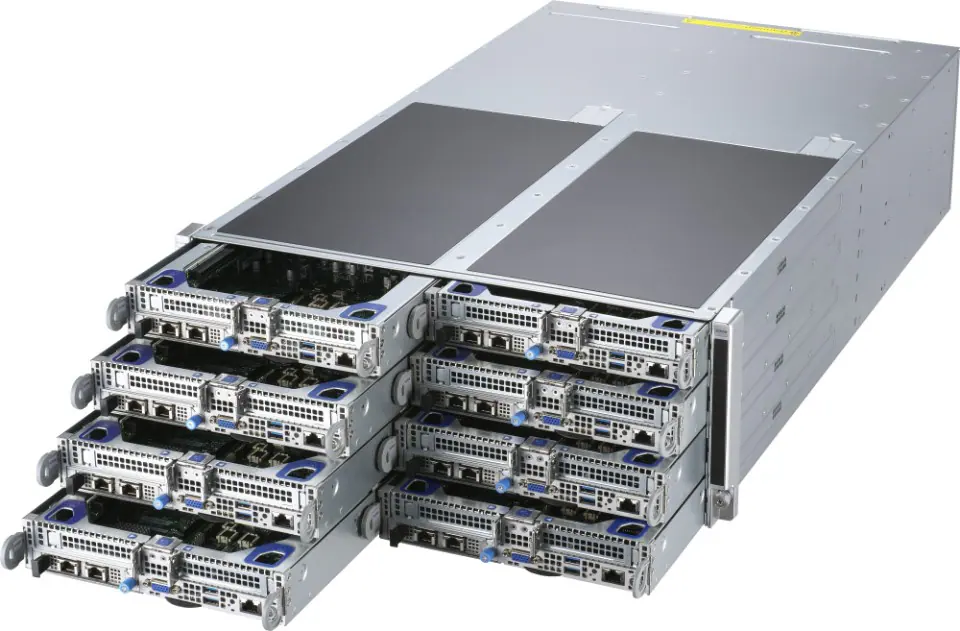 Supermicro AS-F1114S-FT 4U FatTwin AMD Sunucu – 8 Node, 32x 2.5" Sürücü