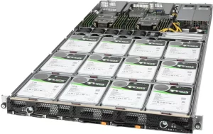 Supermicro SSG-610P-ACR12N4H | 1U MegaDC Storage Server – 18x Sürücü Yuvası