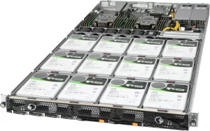 Supermicro SSG-610P-ACR12N4L | 1U MegaDC Storage Server – 12x SAS/SATA + 4x E1.S