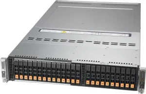 Supermicro SYS-220BT-DNC8R 2U BigTwin 2-Node Intel Sunucu – 24x Hot-Swap Sürücü