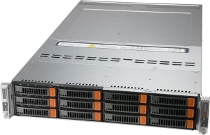 Supermicro SYS-620BT-DNC8R 2U BigTwin 2-Node Intel Sunucu – 12x Hot-Swap Sürücü