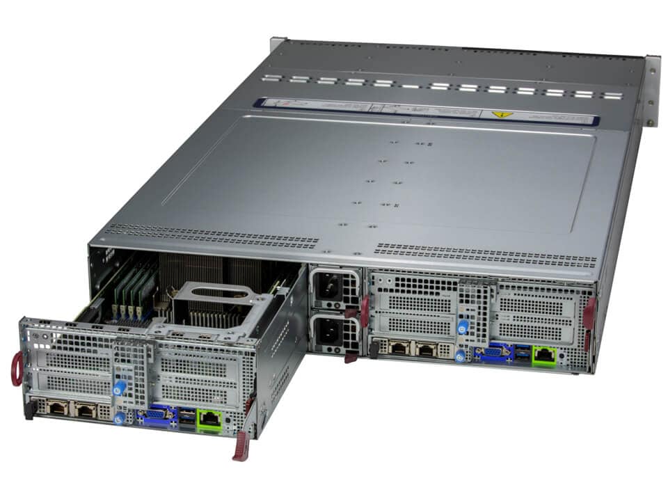 Supermicro SYS-621BT-DNC8R 2U BigTwin Server – 6x NVMe/SAS