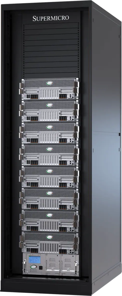 Supermicro 4U sıvı soğutmalı NVIDIA HGX B200 — 48U rack ölçekli DLC-2 tasarımı