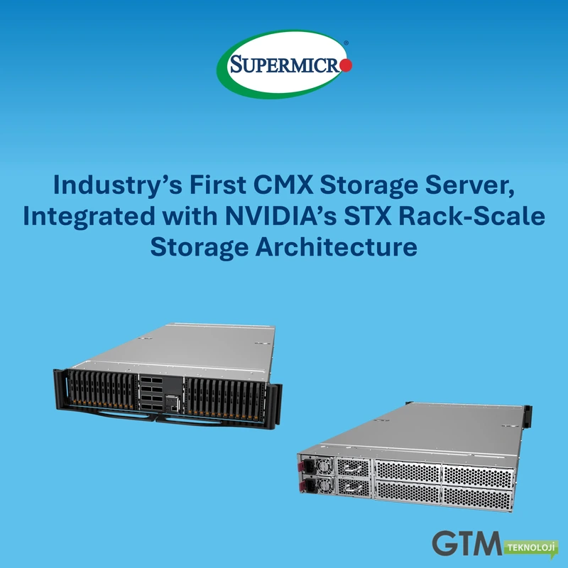 Supermicro BlueField-4 STX CMX Depolama Sunucusu – GTC 2026