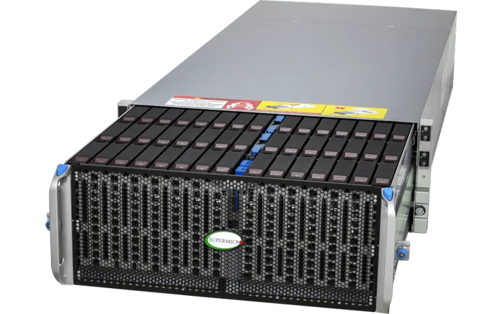 Supermicro 4U Top-Loading 90-bay capacity storage